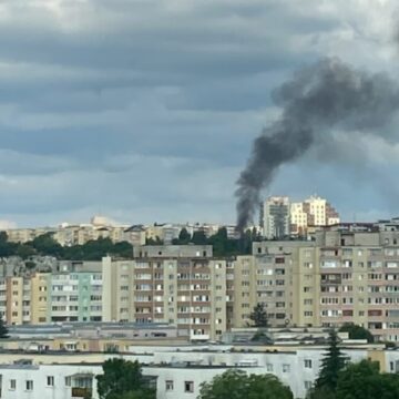 Incendiu de vegerație în zona străzilor Gheorghe Dima și Frunzișului – FOTO
