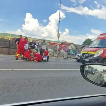 Accident în Florești și trafic de coșmar! O tânără a fost lovită pe trecerea de pietoni – FOTO