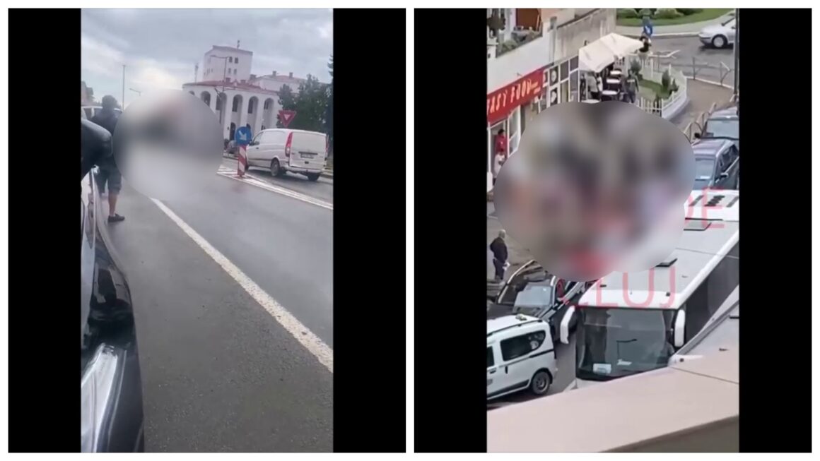 87456c4405cba0598f60fc3458b12041.jpg Bătaie ca în filme pe o stradă din județul Cluj. Totul a fost filmat de trecători – VIDEO