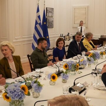 IMG_4508.jpeg Marcel Ciolacu a cinat cu Zelenski, Von der Leyen și Vučić, la Atena. Premierul a fost la summitul Ucraina-Balcani