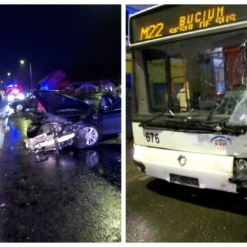 ffdd04a2ce191b508cd0fed4be565f0b.jpg Accident în Florești cu două mașini și un autobuz – Galerie FOTO