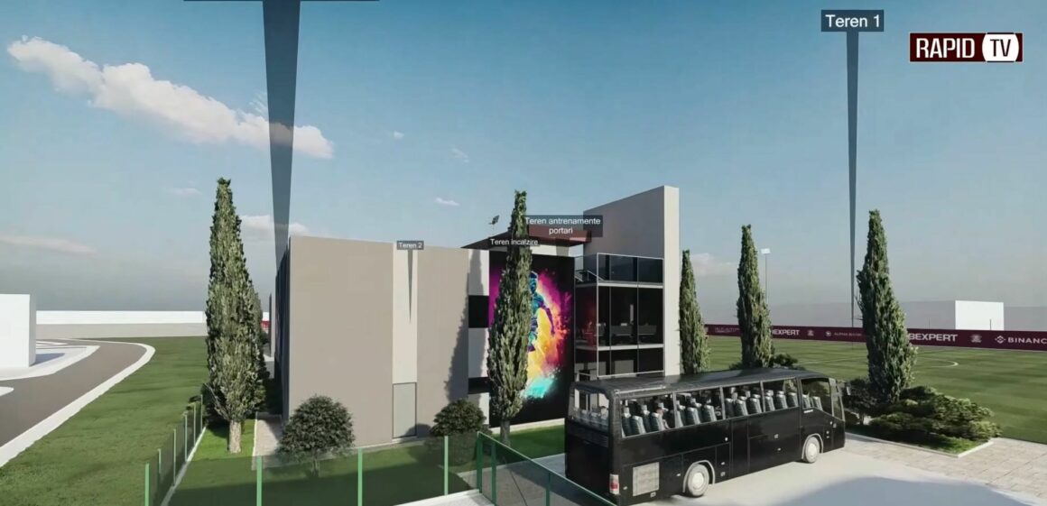Primele Imagini cu baza în care Dan Şucu a investit 6.000.000 de euro sunt spectaculoase. Terenuri de pregătire, hotel şi facilități de 5 stele la Centrul de Antrenament Rapid