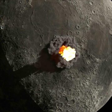 Șansele ca un asteroid să lovească Luna sunt în creștere