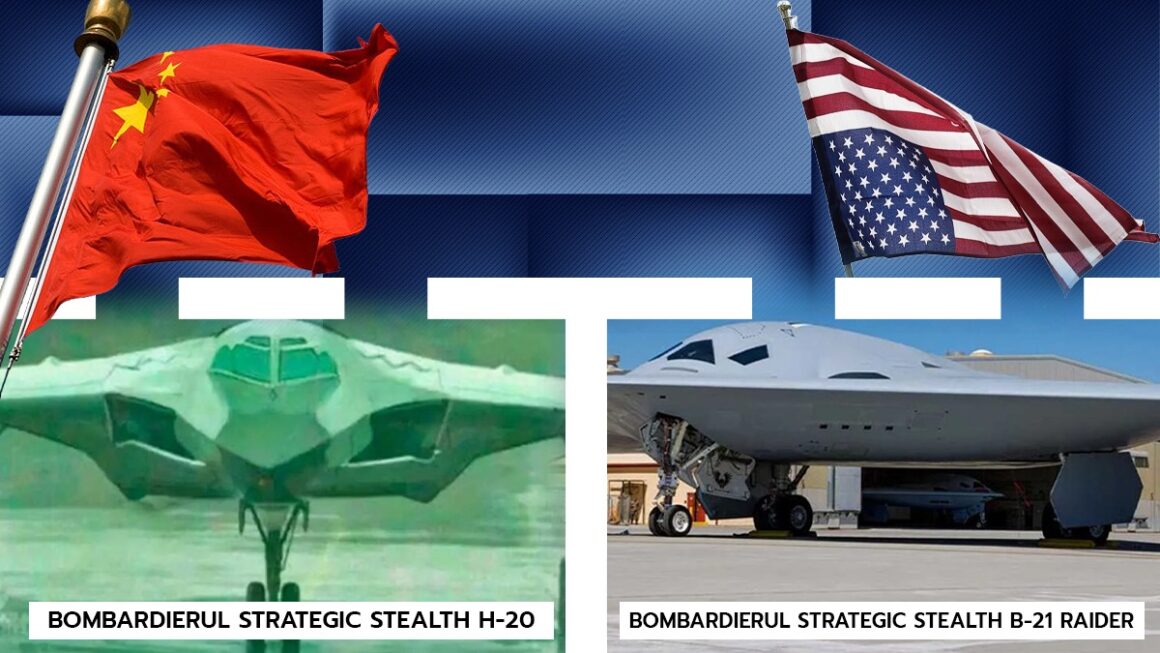 Analiza de 10 | SUA vs. China, faza „stealth”. Bombardierul american B-21 Raider, la concurență cu „aripa zburătoare” chineză H-20. Cine va deține cel mai puternic avion din lume?