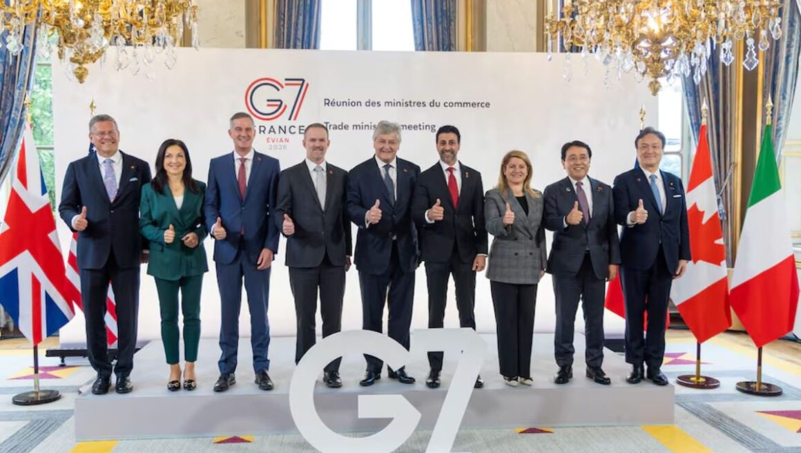 g7-1-1194x675.jpg Miniștrii Comerțului din G7 s-au reunit la Paris, pe fondul tensiunilor din Orientul Mijlociu și al noilor amenințări din partea SUA privind tarifele