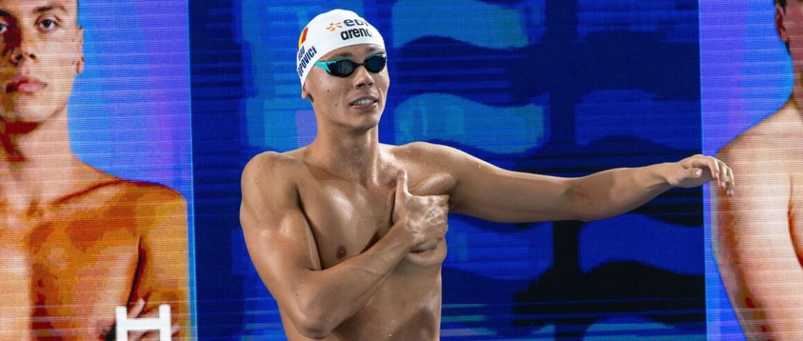 dv-e1786554707646.jpeg David Popovici a câștigat AURUL în finala de 100 m liber, la Europenele de la Paris, cu un TIMP RECORD în competiție: 46,56 secunde